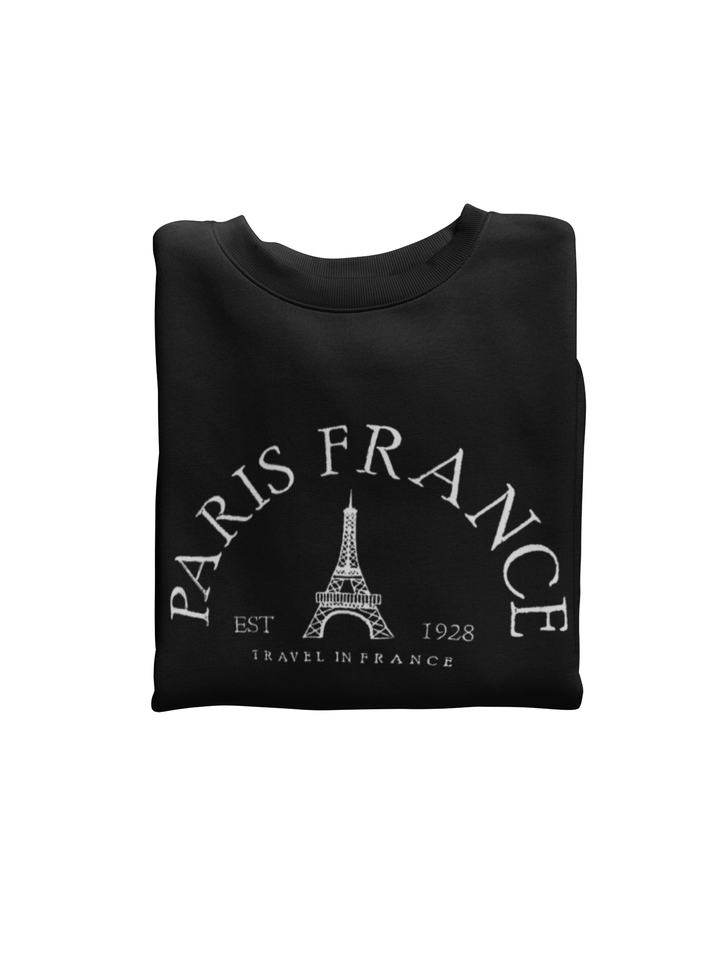 Paris France Embroidered Sweatshirt - Rae'Mar